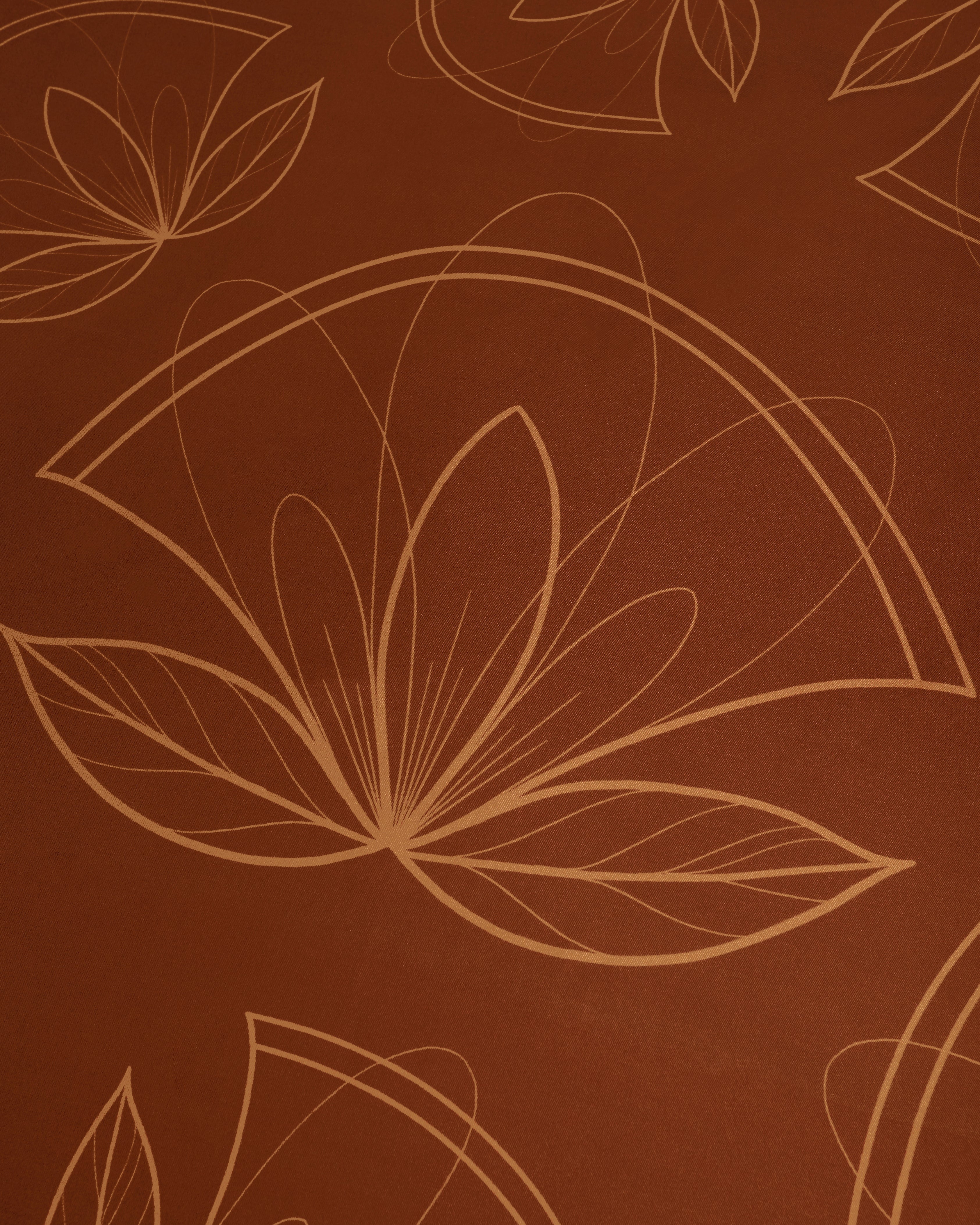 Custom printed silk scarf with tattoo print.