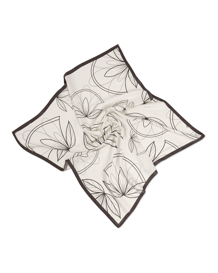 CREAM SQUARE SCARF (HUMBLEBEETATTOO + SERA GHADAKI)